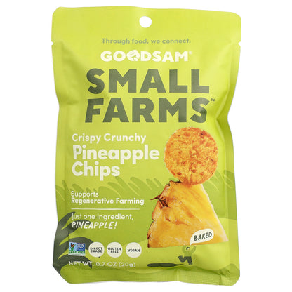 GoodSam, Small Farms™, Crispy Crunchy Chips, Pineapple, 0.7 oz (20 g)