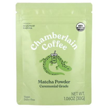 Chamberlain Coffee, Matcha Powder, Ceremonial Grade, 1.06 oz (30 g)