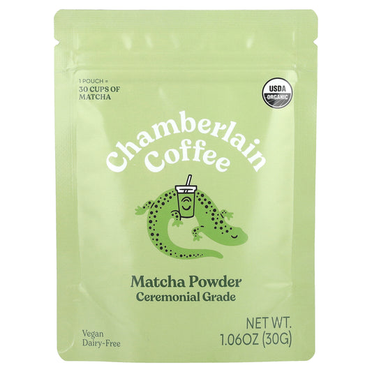 Chamberlain Coffee, Matcha Powder, Ceremonial Grade, 1.06 oz (30 g)