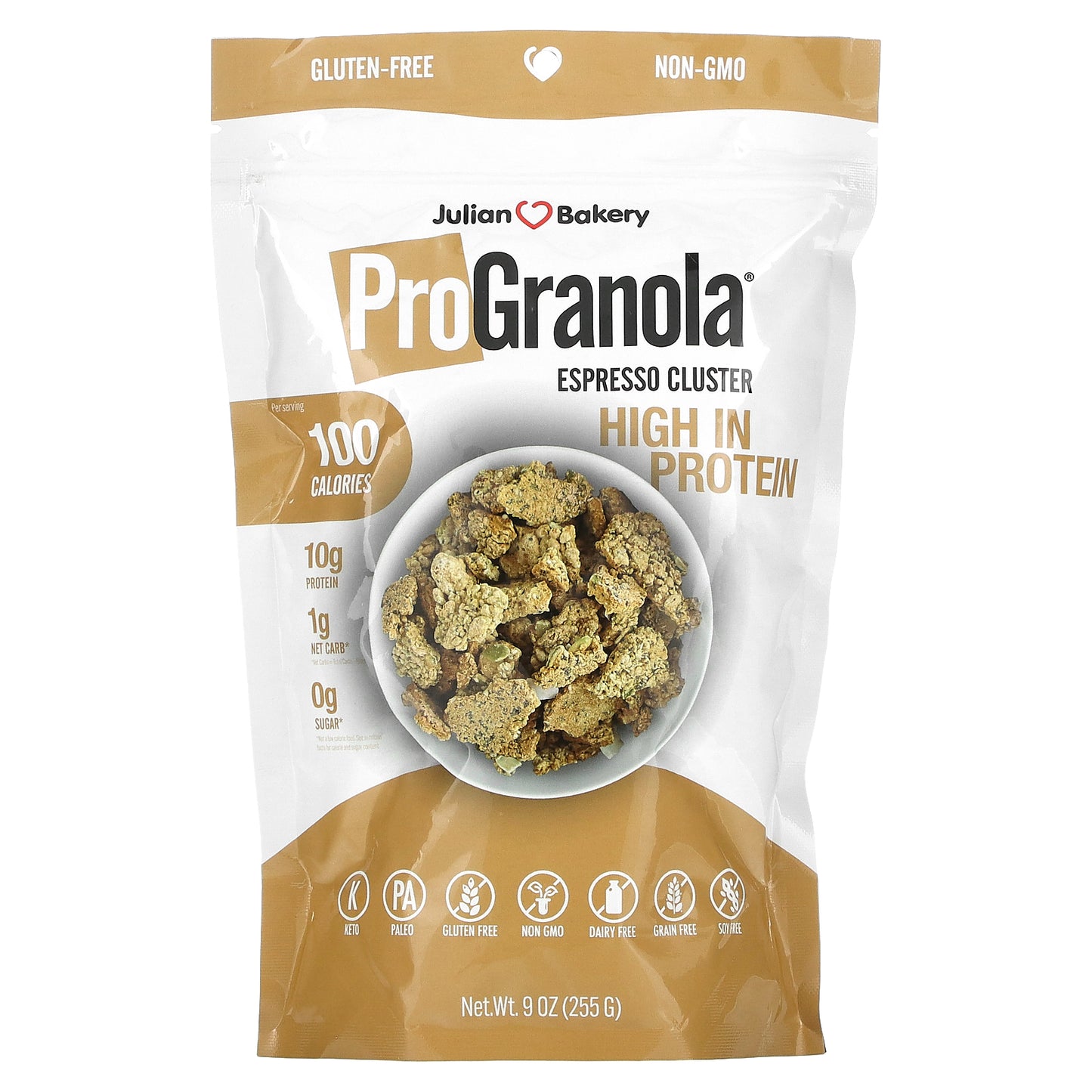 Julian Bakery, ProGranola, Espresso Cluster, 9 oz (255 g)