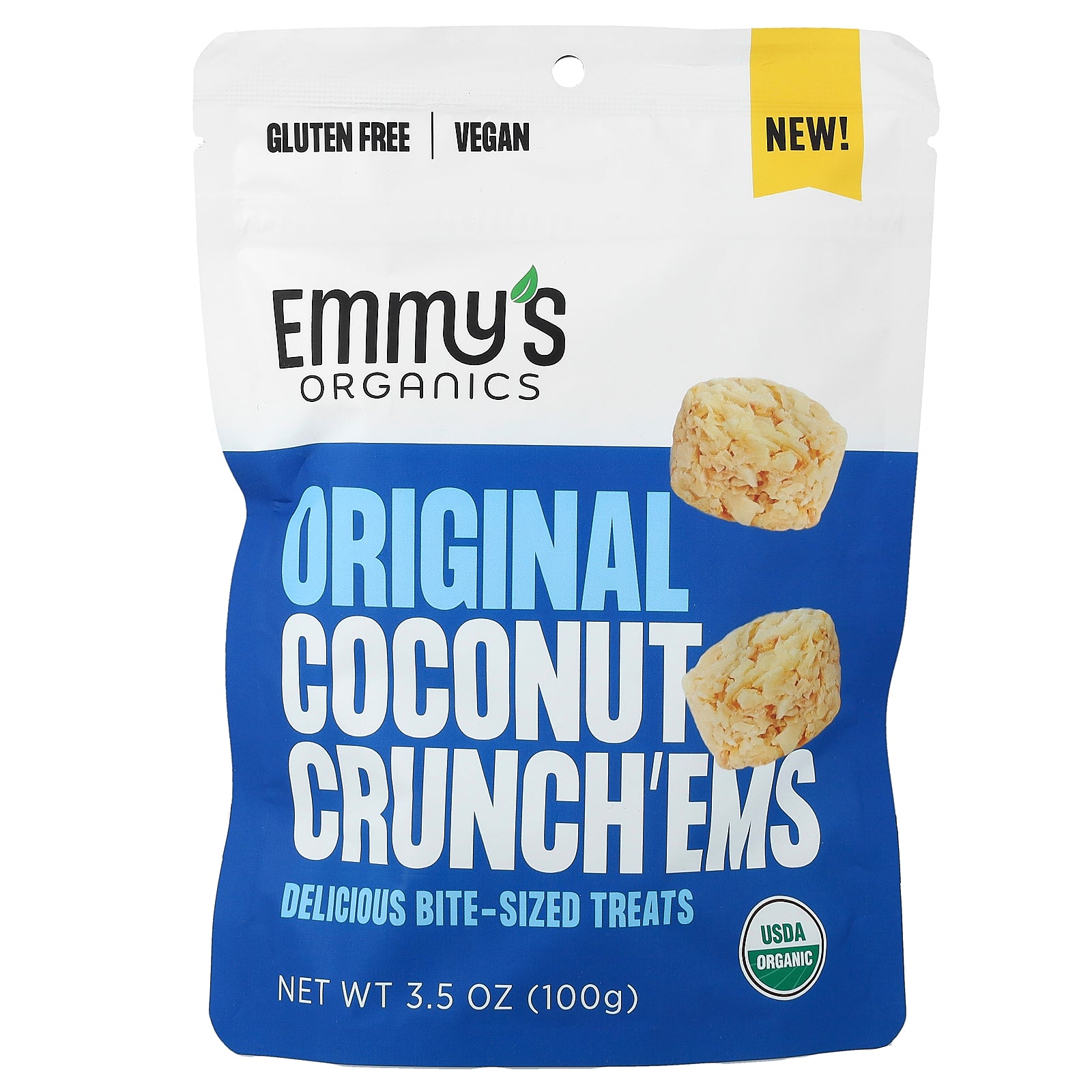 Emmy's Organic Cookies, Original Coconut Crunch'ems, 3.5 oz (100 g)