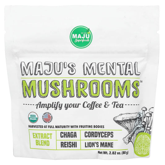 Maju Superfoods, Maju's Mental Mushrooms™, 2.82 oz (80 g)