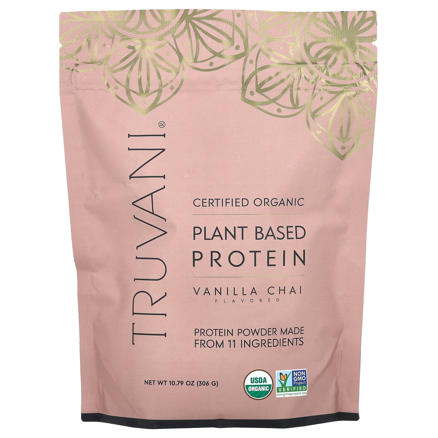 Truvani, Plant Based Protein, Vanilla Chai, 10.79 oz (306 g)