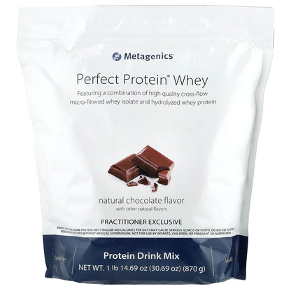 Metagenics, Perfect Protein® Whey, Natural Chocolate, 1 lb 14.69 oz (870 g)