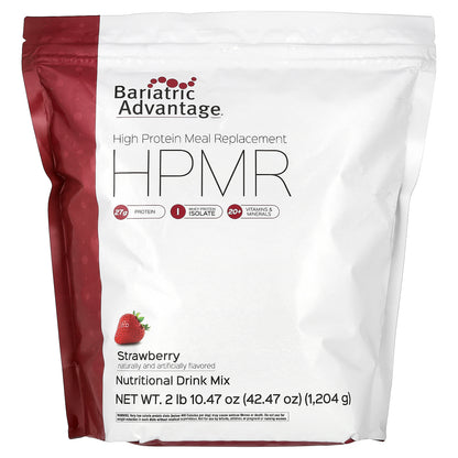 Bariatric Advantage, HPMR, High Protein Meal Replacement, Strawberry, 2 lb 10.47 oz (1,204 g)