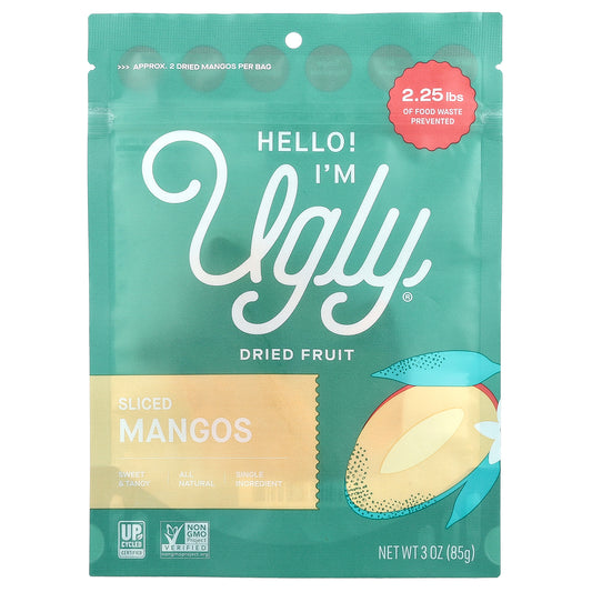 Hello! I'm Ugly, Dried Fruit, Sliced Mangos, 3 oz (85 g)