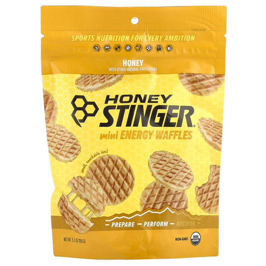 Honey Stinger, Mini Energy Waffles, Honey, 5.3 oz (150 g)