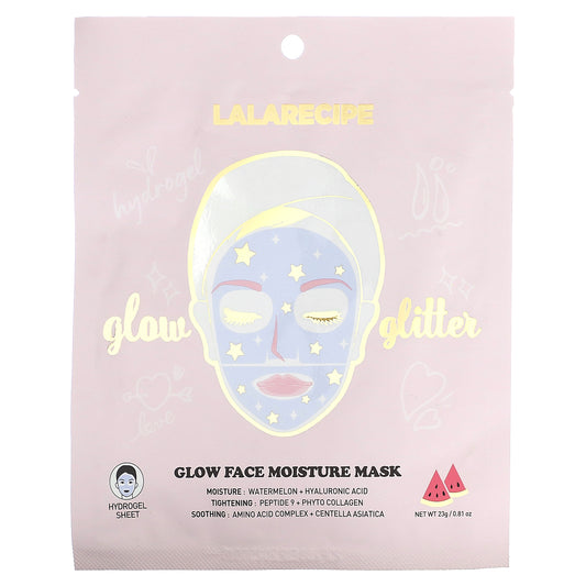 Lalarecipe, Glow Face Moisture Beauty Mask, 1 Sheet Mask, 0.81 oz (23 g)