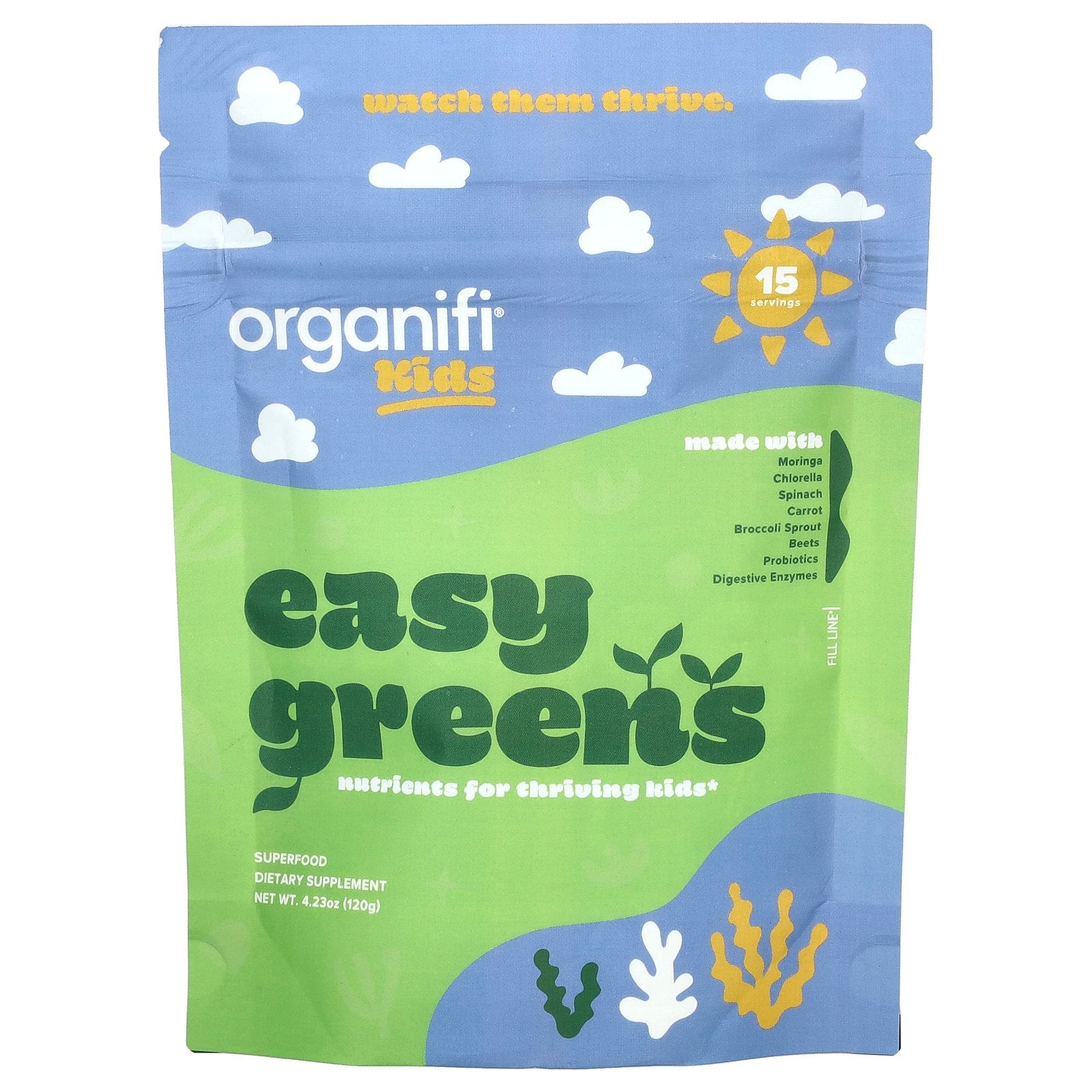 Organifi, Kids, Easy Greens, 4.23 oz (120 g)
