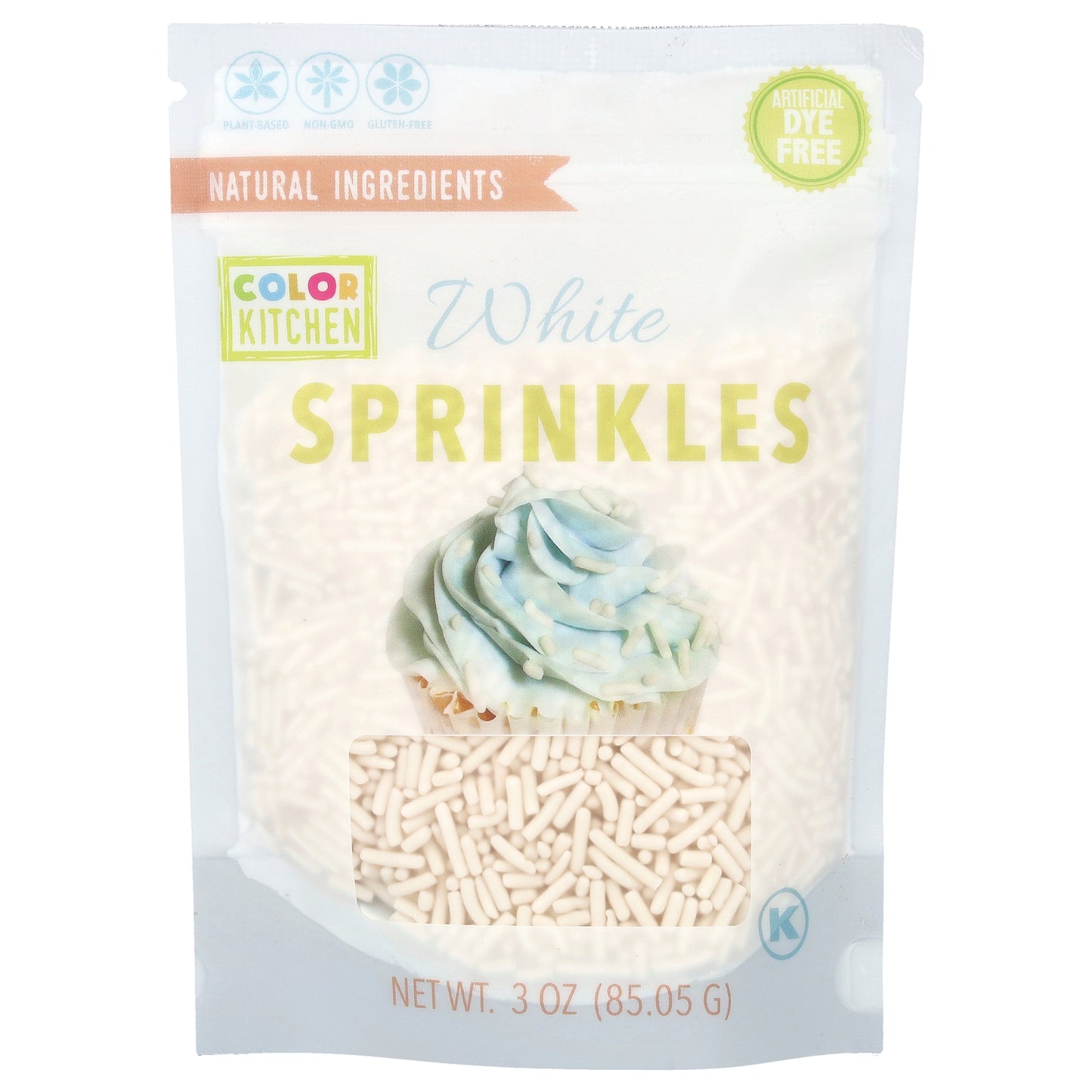 ColorKitchen, White Sprinkles, 3 oz (85.05 g)