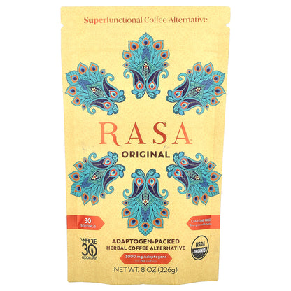 Rasa, Adaptogen-Packed Herbal Coffee Alternative, Original, 8 oz (226 g)