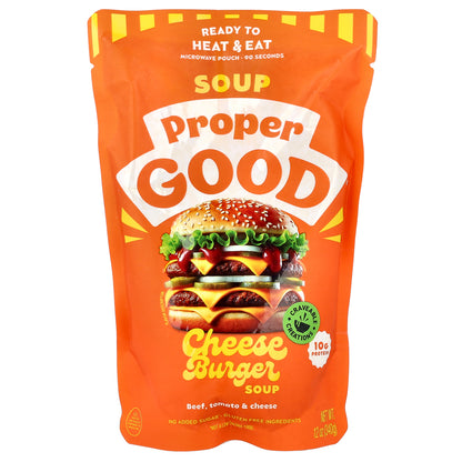 Proper Good, Cheeseburger Soup, Beef, Tomato & Cheese, 12 oz (340 g)