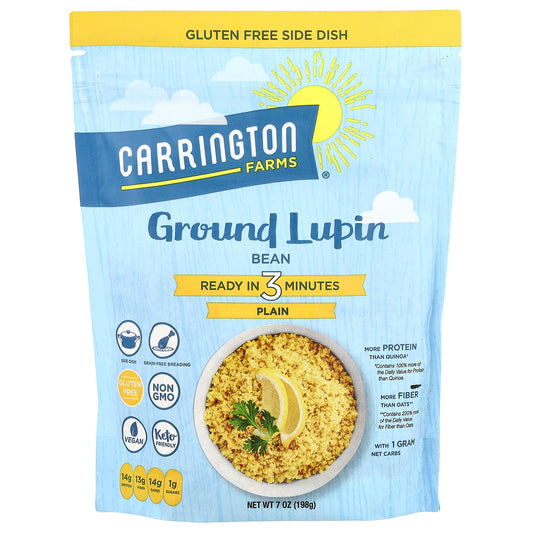 Carrington Farms, Ground Lupin Bean, Plain, 7 oz (198 g)