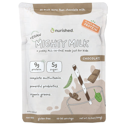 Nurished, Vegan Mighty Milk, Chocolate, 12.14 oz (344 g)