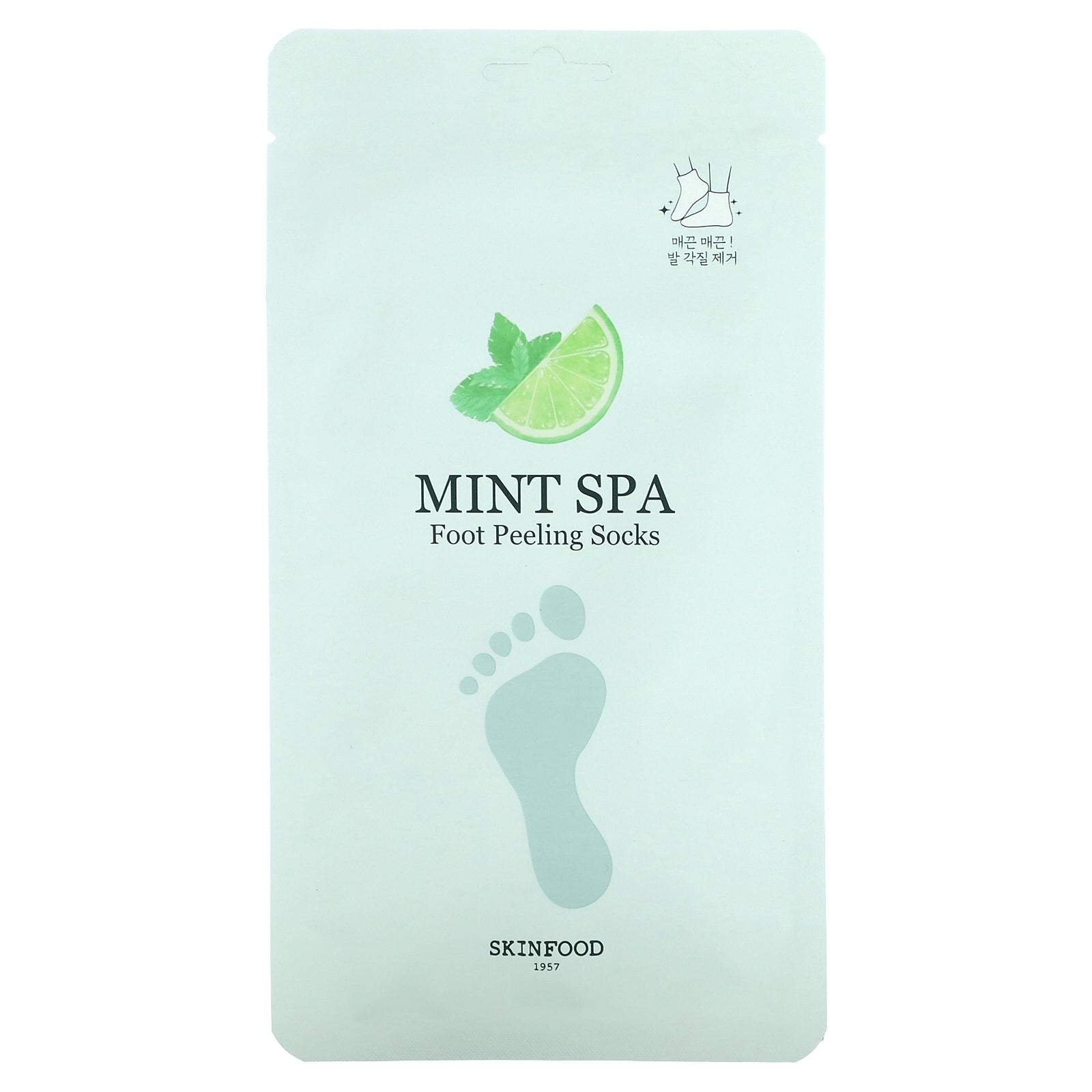 Skinfood, Mint Spa Foot Peeling Socks, 2 Socks, 20 g