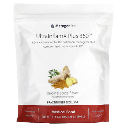 Metagenics, UltralnflamX Plus 360°, Medical Food, Original Spice, 21.23 oz (602 g)