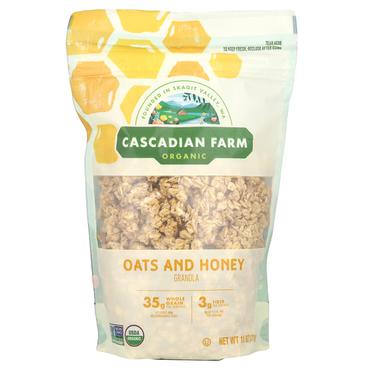 Cascadian Farm, Organic Oats and Honey Granola, 11 oz (311 g)