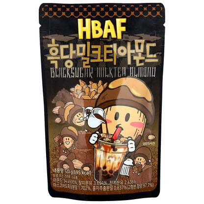 HBAF, Blacksugar Milktea Almond, 120 g