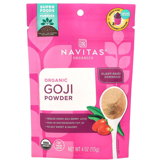 Navitas Organics, Organic Goji Powder, 4 oz (113 g)