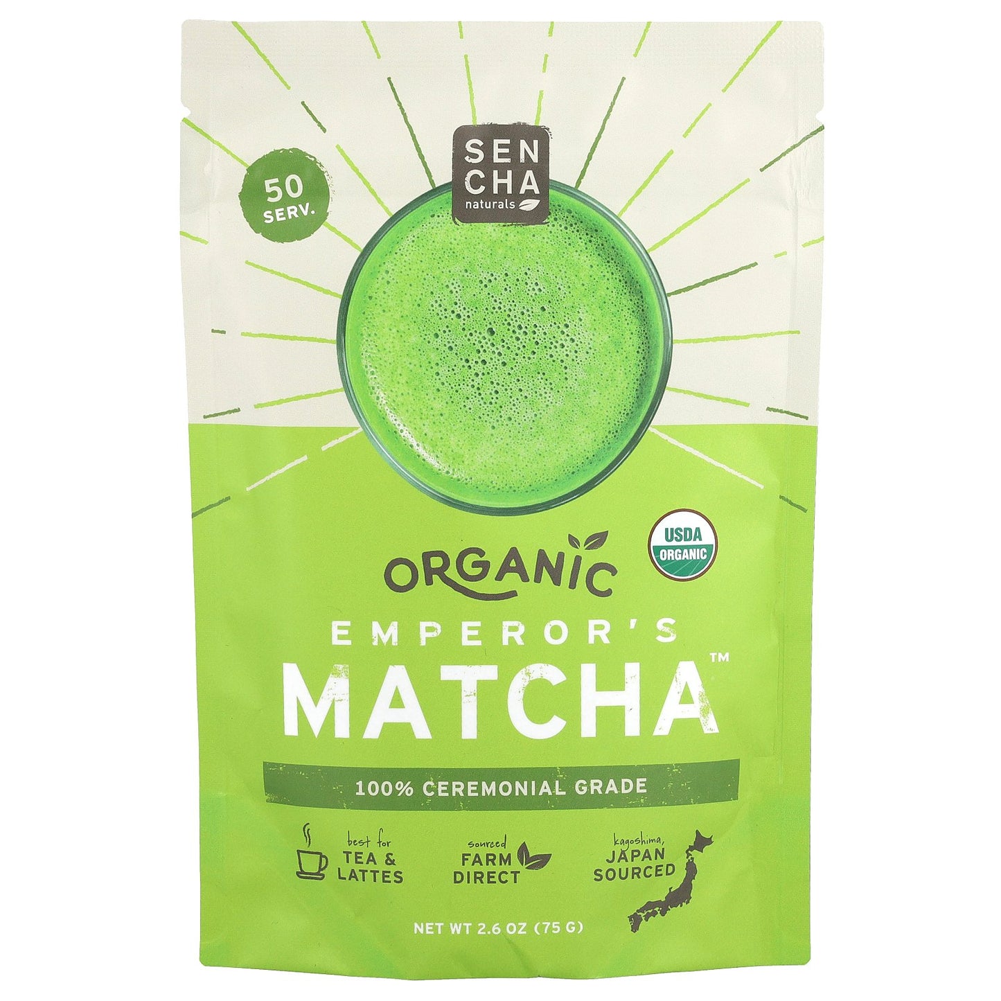 Sencha Naturals, Organic Emperor's Matcha™, 2.6 oz (75 g)