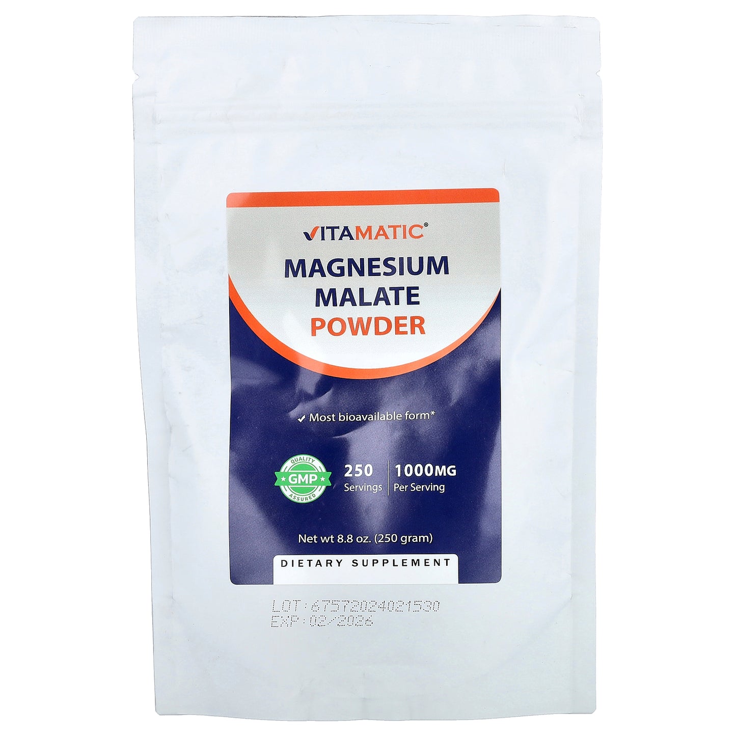 Vitamatic, Magnesium Malate Powder, 8.8 oz (250 g)
