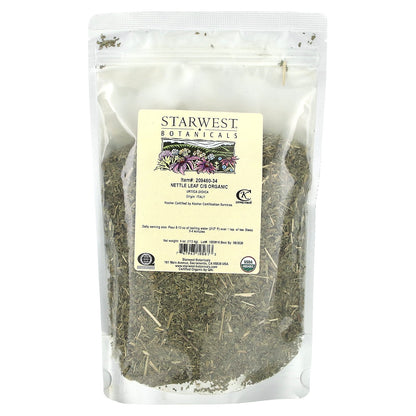 Starwest Botanicals, Organic Nettle Leaf Tea, Cut and Sift, 4 oz (113.4 g)