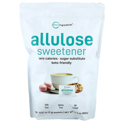 Micro Ingredients, Allulose Sweetener, 300 Packets, 0.07 oz (2 g) Each