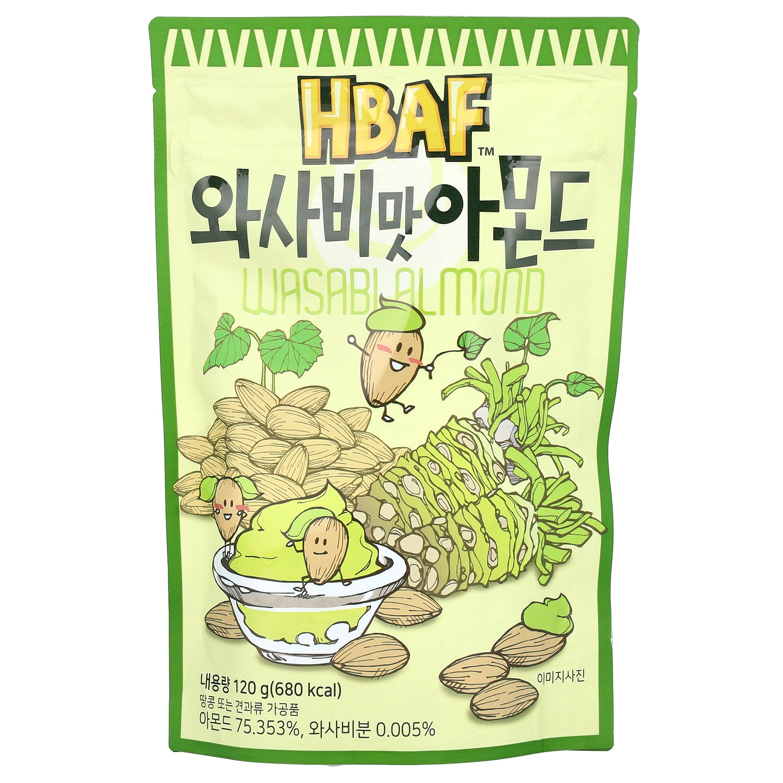 HBAF, Wasabi Almond, 4.23 oz (120 g)