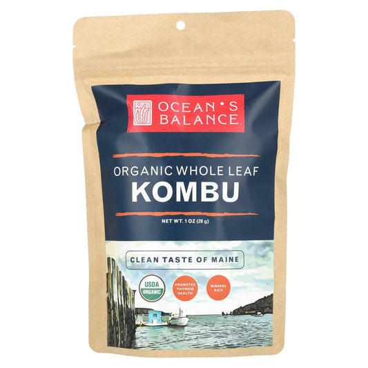 Ocean's Balance, Organic Whole Leaf Kombu , 1 oz (28 g)