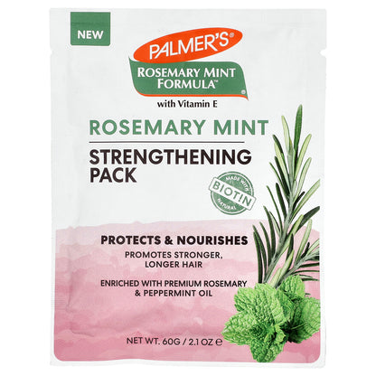 Palmer's, Rosemary Mint Formula™ With Vitamin E, Strengthening Pack, 2.1 oz (60 g)