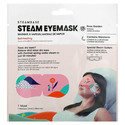 Steambase, Steam Eye Mask, Rose Garden, 1 Mask