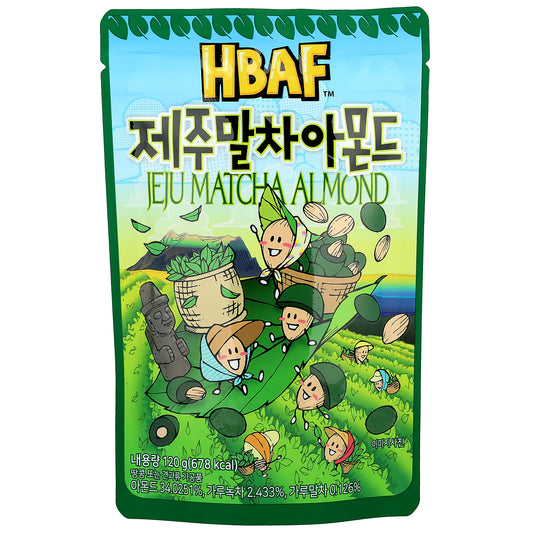 HBAF, Jeju Matcha Almond, 120 g