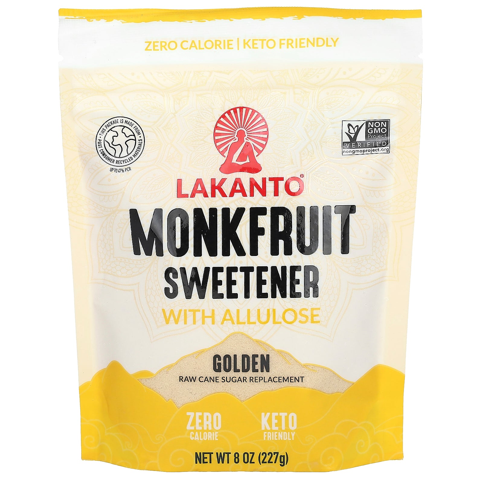 Lakanto, Monkfruit Sweetener with Allulose, Golden, 8 oz (227 g)