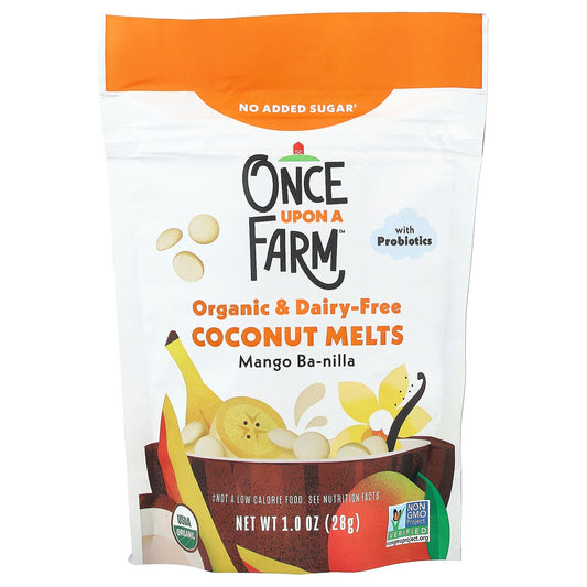 Once Upon A Farm, Organic Coconut Melts, Toddler, Mango Ba-nilla, 1 oz (28 g)