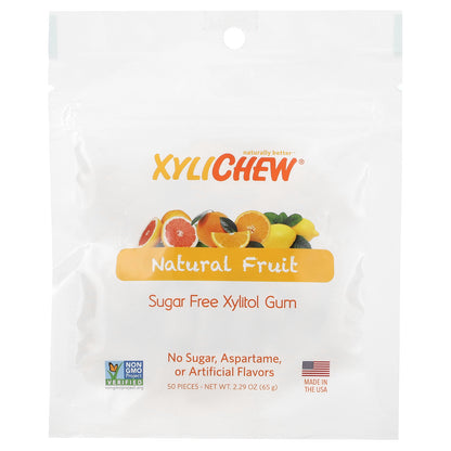 XyliDENT, Xylichew, Natural Fruit, 50 Pieces, 2.29 oz (65 g)