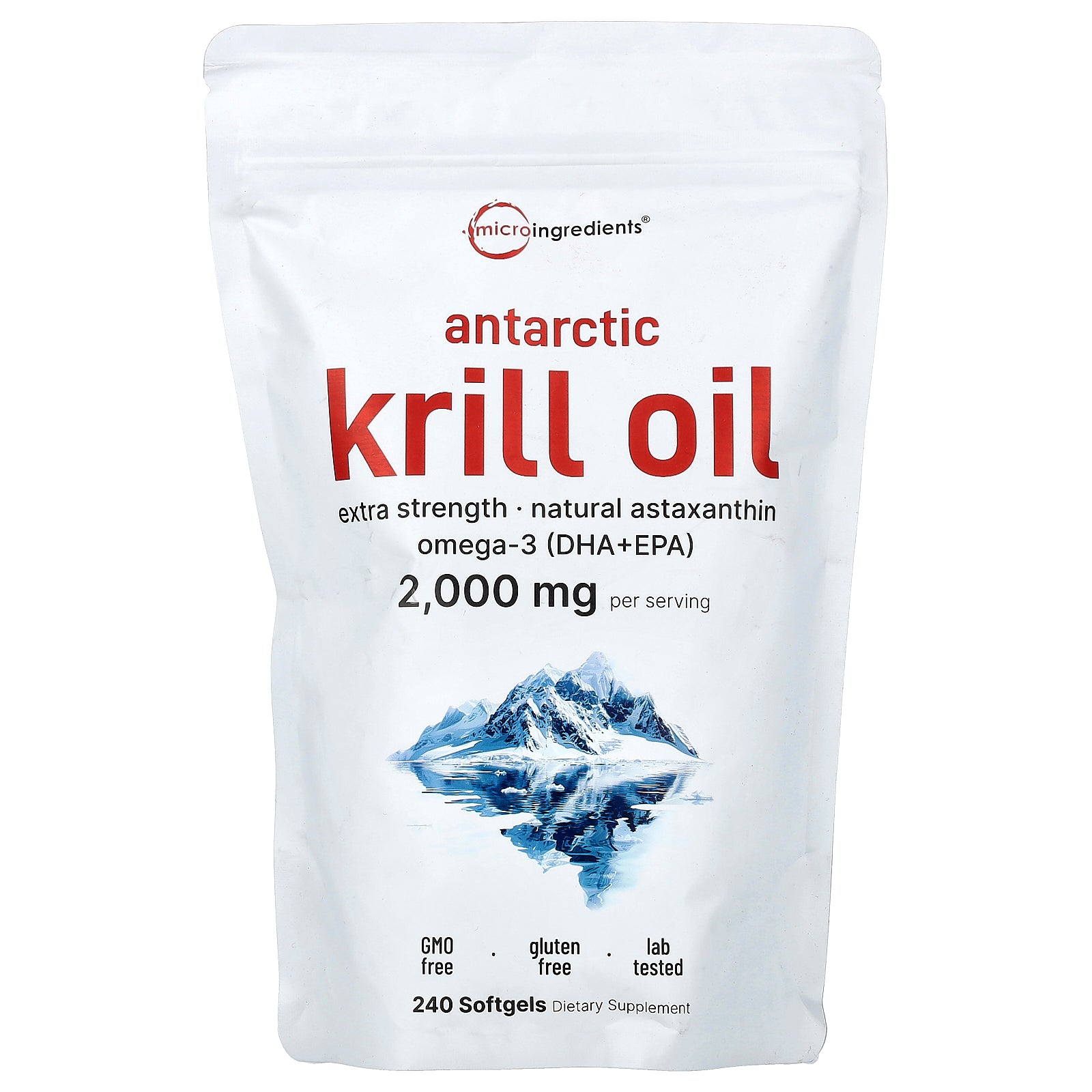Micro Ingredients, Antarctic Krill Oil, 240 Softgels