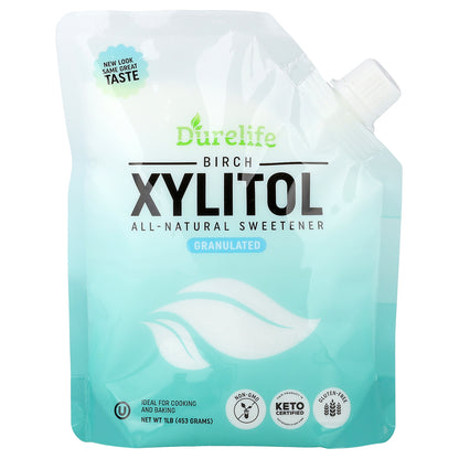 DURELIFE, Birch Xylitol, Granulated, 1 lb (453 g)
