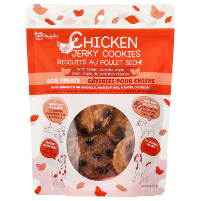 Spunky Pup, Chicken Jerky Cookies, Dog Treats, 6 oz (170 g)