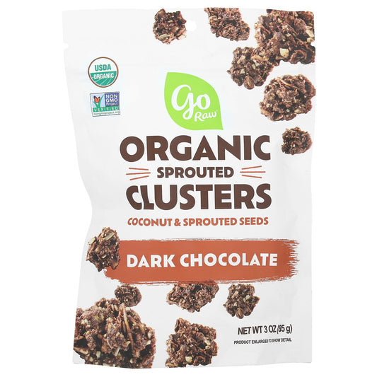 Go Raw, Organic Sprouted Clusters, Dark Chocolate, 3 oz (85 g)