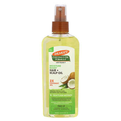 Palmer's, Coconut Oil Formula® with Vitamin E, Moisture Boost, Hair + Scalp Oil, 5.1 fl oz (150 ml)