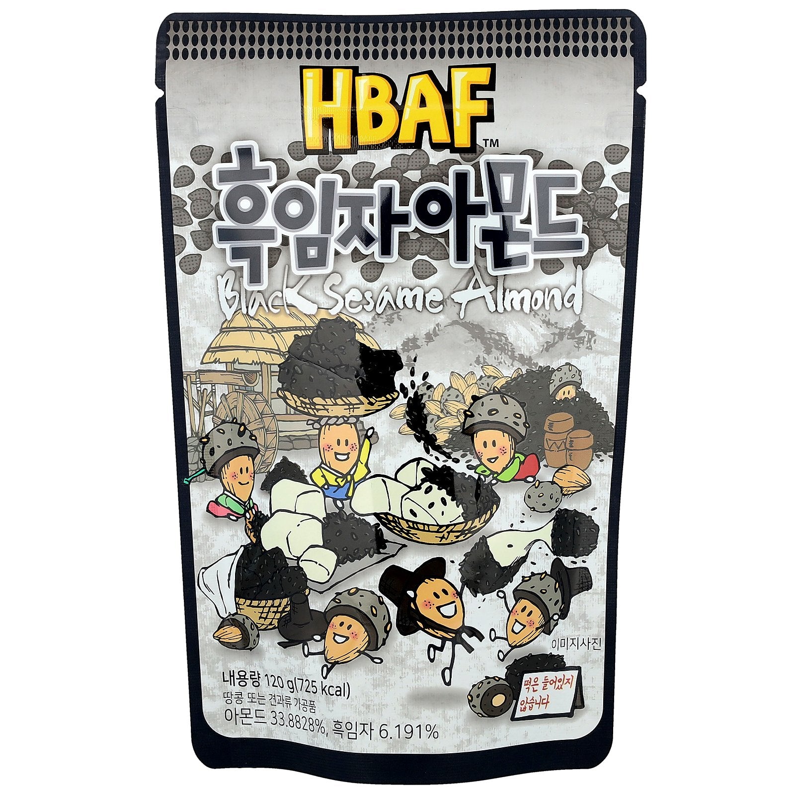 HBAF, Black Sesame Almond, 120 g