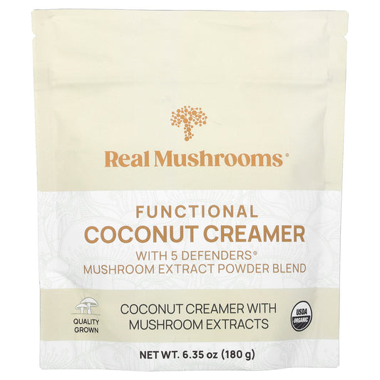 Real Mushrooms, Functional Coconut Creamer, 6.35 oz (180 g)