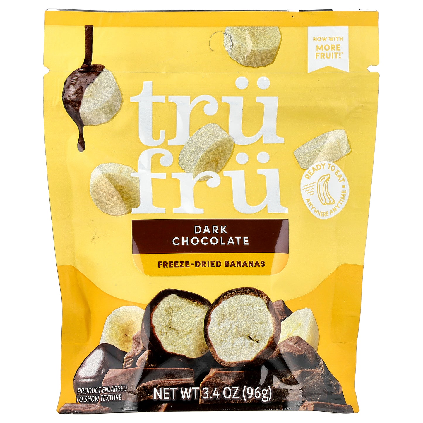 Tru Fru, Freeze-Dried Bananas, Dark Chocolate, 3.4 oz (96 g)
