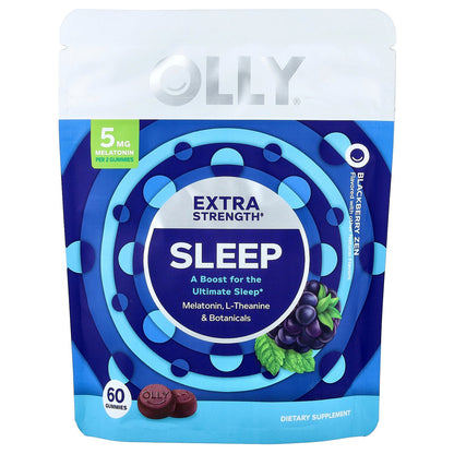 OLLY, Sleep Gummies, Blackberry Zen, 60 Gummies