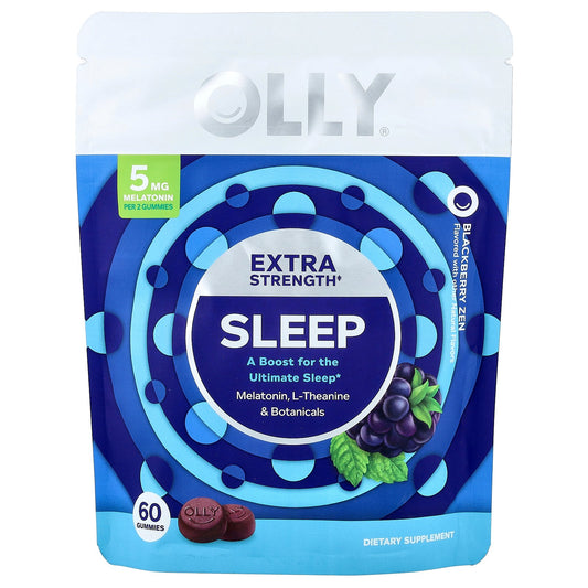 OLLY, Sleep Gummies, Blackberry Zen, 60 Gummies