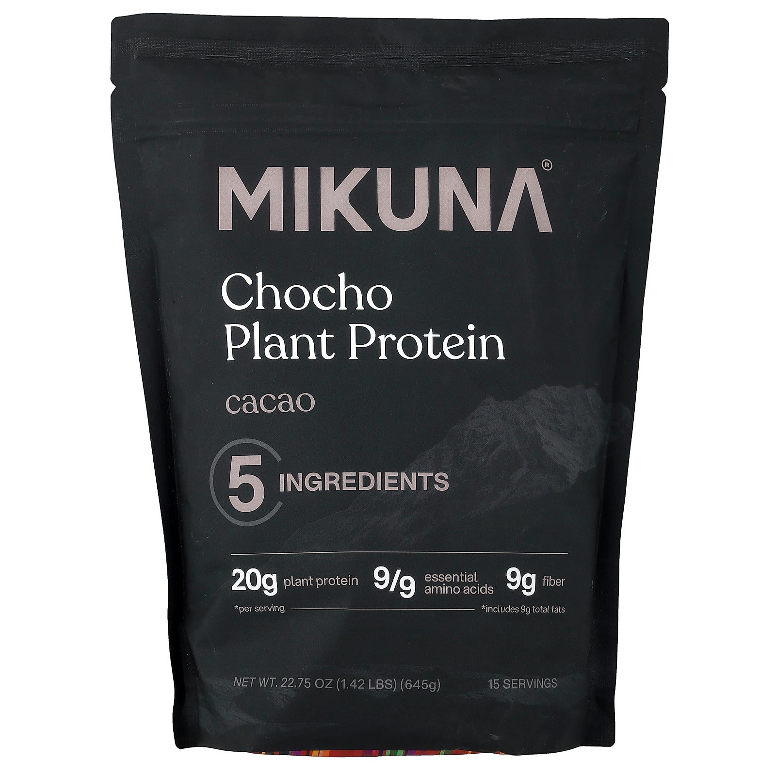 MIKUNA, Chocho Plant Protein Powder, Cacao, 1.42 lbs (645 g)