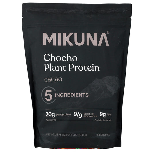 MIKUNA, Chocho Plant Protein Powder, Cacao, 1.42 lbs (645 g)