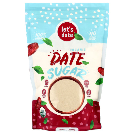 Let's Date, Organic Date Sugar, 12 oz (340 g)