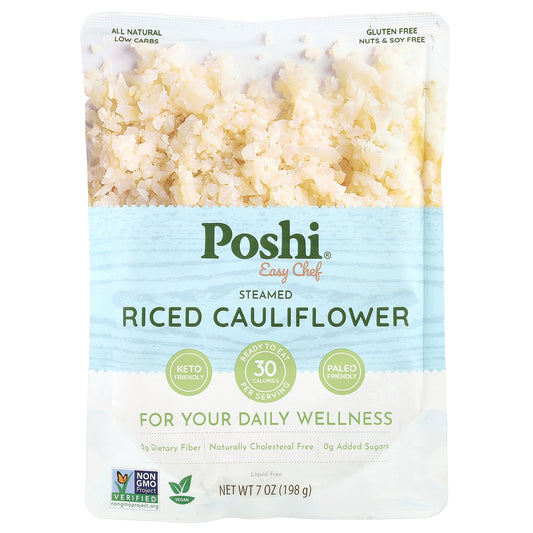 Poshi, Easy Chef, Steamed Rice Cauliflower, 7 oz (198 g)