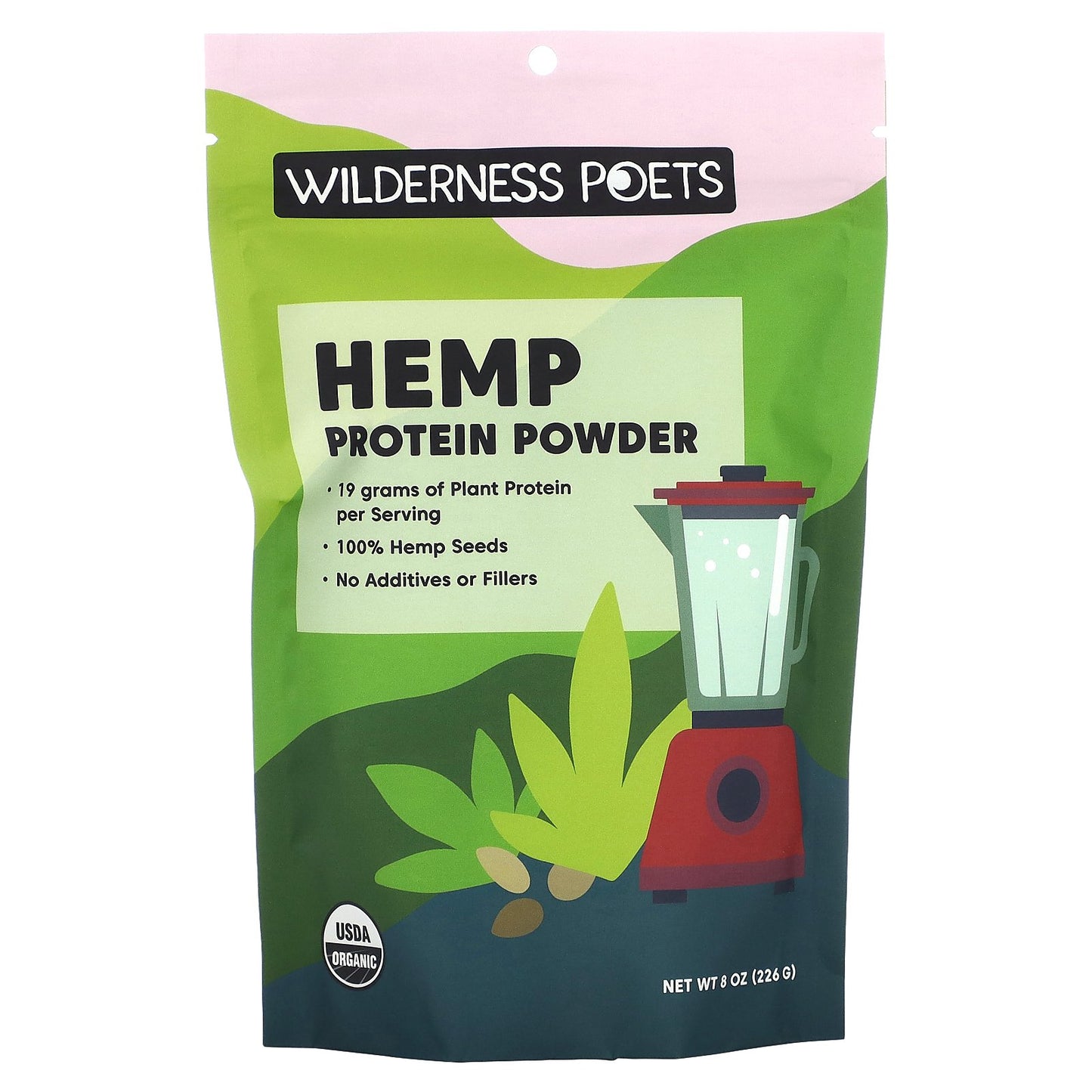 Wilderness Poets, Organic Hemp Protein Powder, 8 oz (226 g)